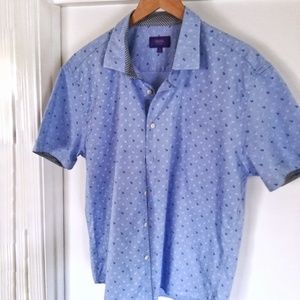 Tallia Short Sleeve Cotton Shirt 17 1/2